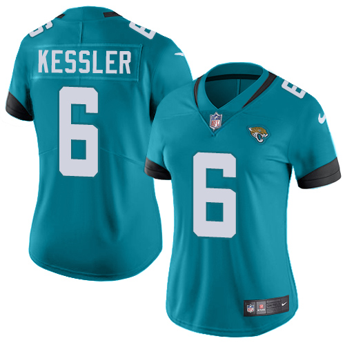 Nike Jacksonville Jaguars 6 Cody Kessler Teal Green Alternate Women Stitched NFL Vapor Untouchable Limited Jersey
